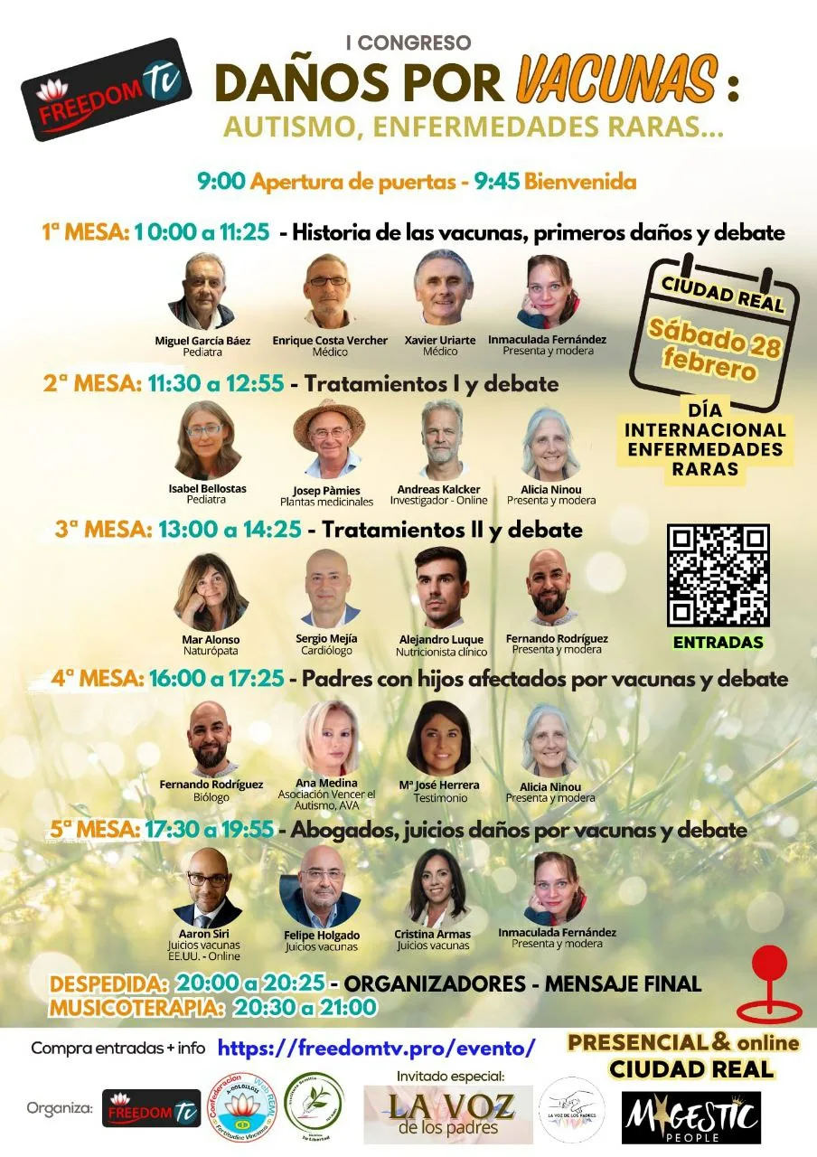 Daños por Vacunas: Autismo y Enfermedades Raras - Congreso